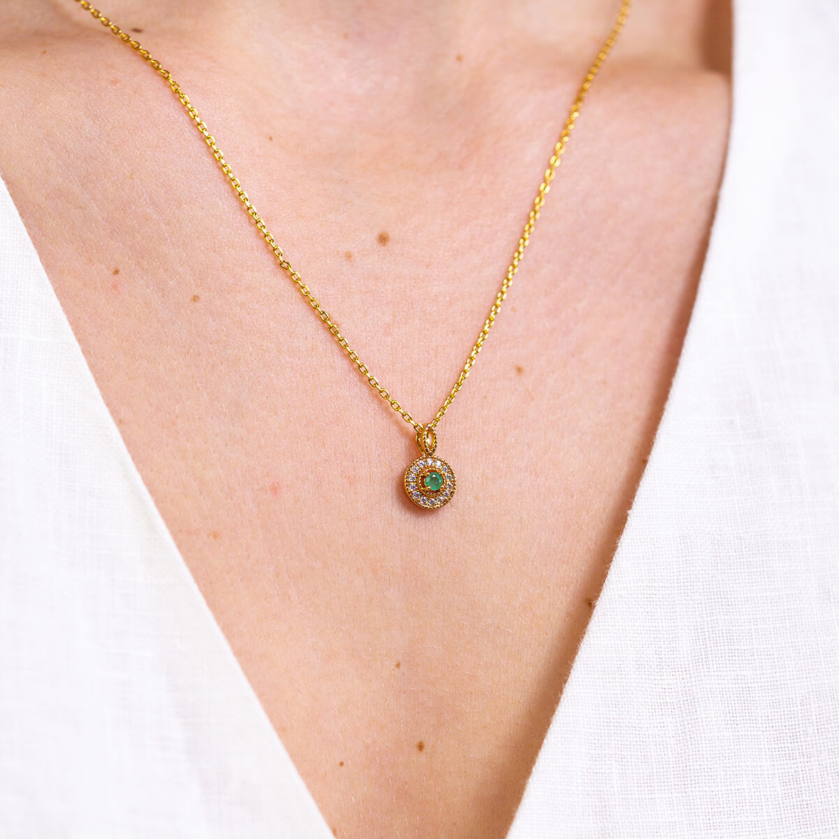 GRACE Genuine Emerald Necklace