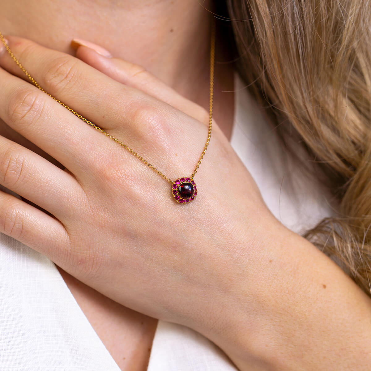 DEVOTION Garnet and Ruby Necklace