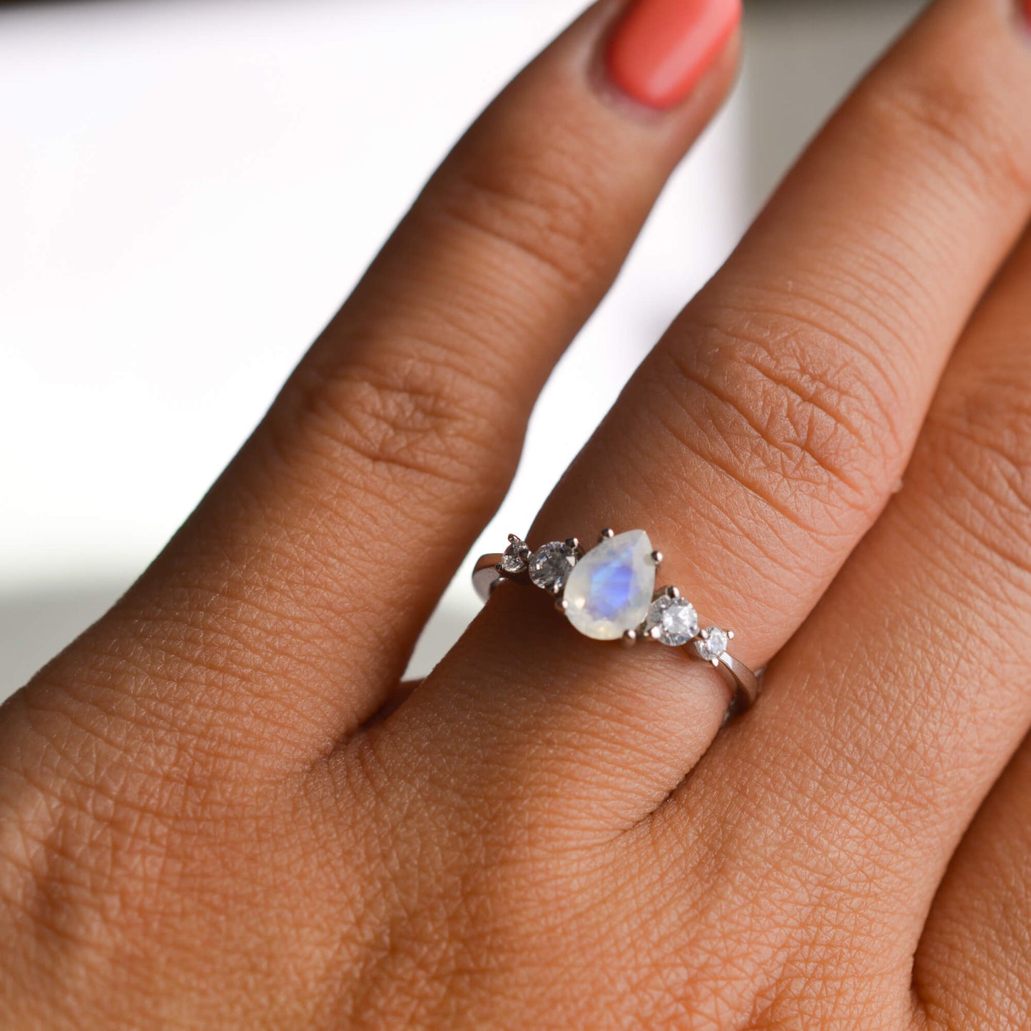 Selene Moonstone Ring