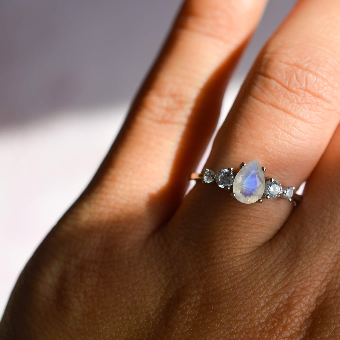 Selene Moonstone Ring